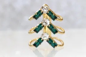 EMERALD Stacking RING SET