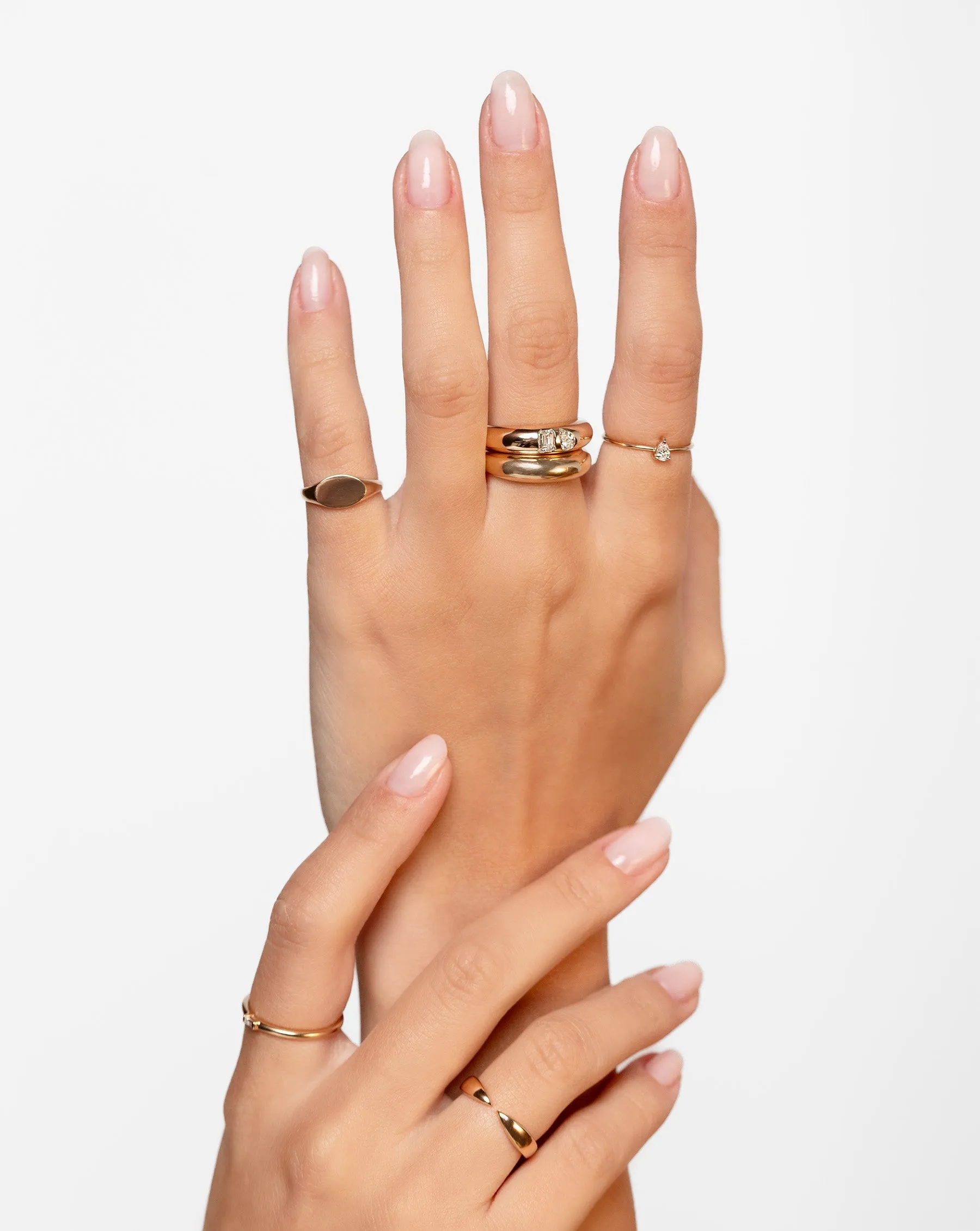 Engravable Gold Signet Ring