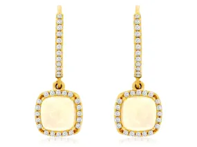 Ethiopian Opal Dangle Earrings