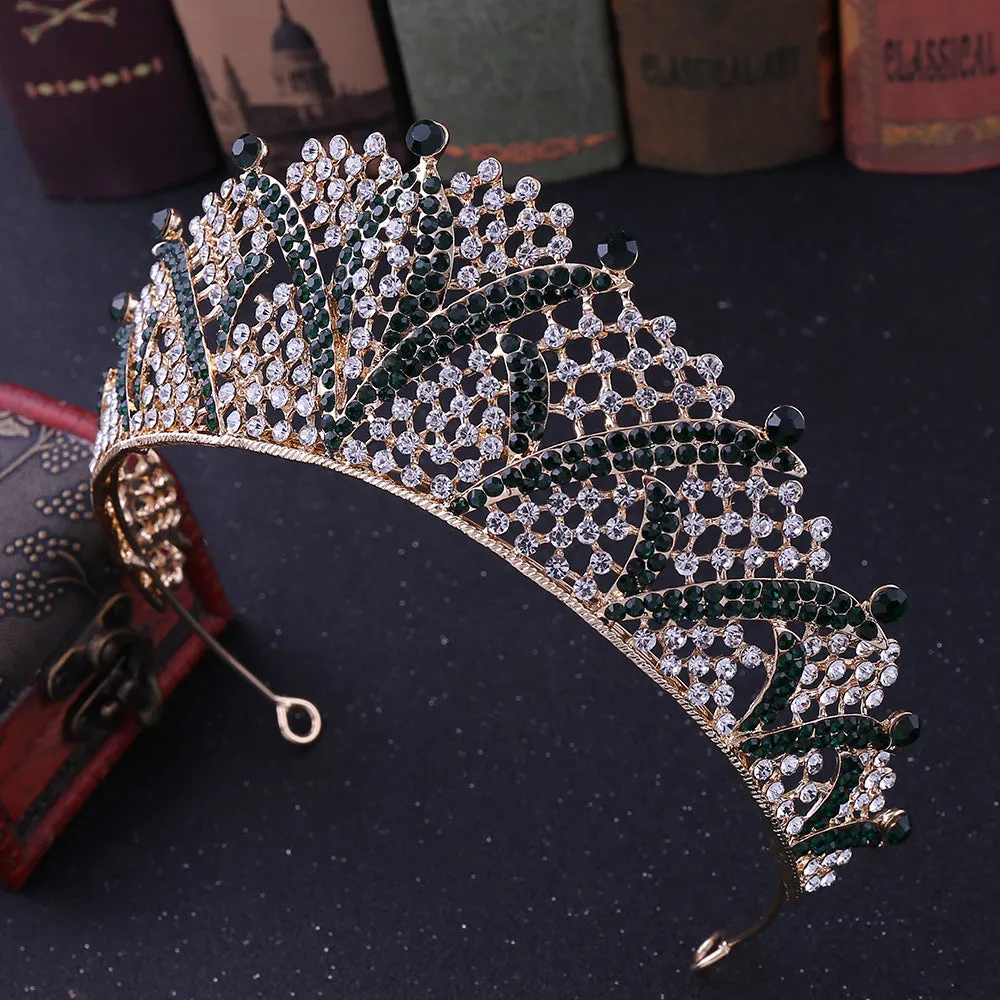 European and American bridal jewelry bridal crown tiara crown headband bridal crown crown
