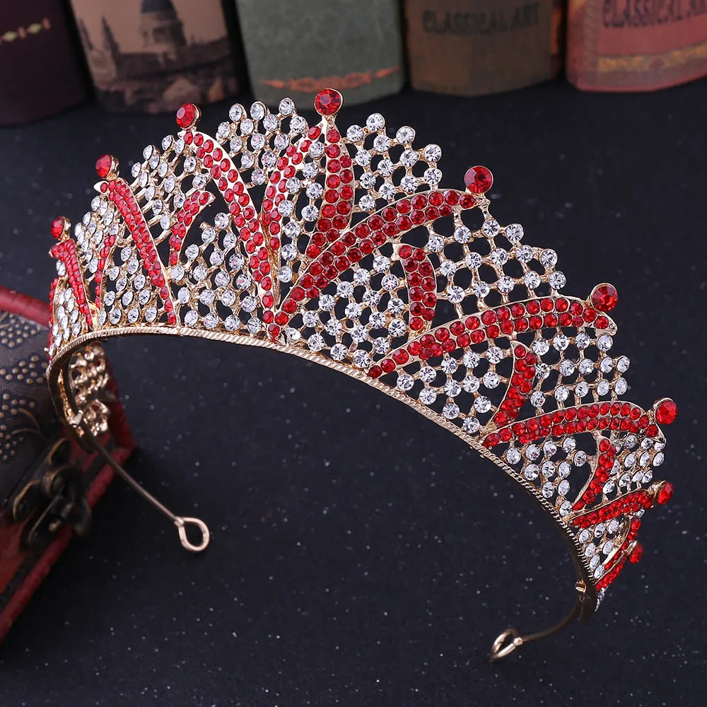 European and American bridal jewelry bridal crown tiara crown headband bridal crown crown