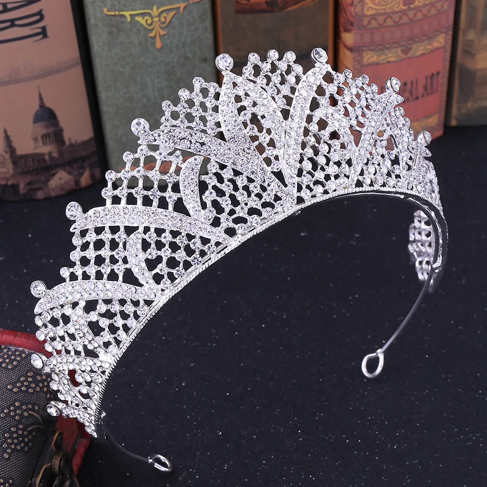 European and American bridal jewelry bridal crown tiara crown headband bridal crown crown