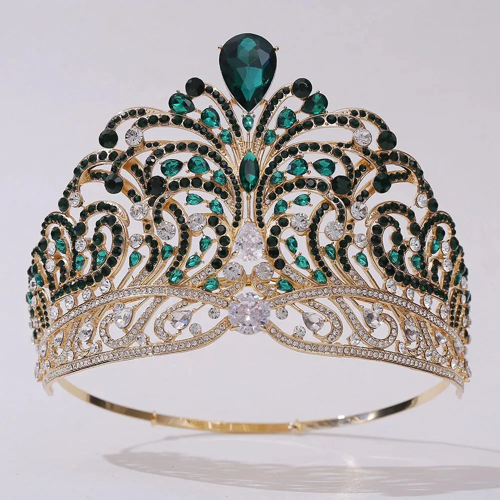 European Royal Miss Universe Crystal Crown-Large Round Tiaras
