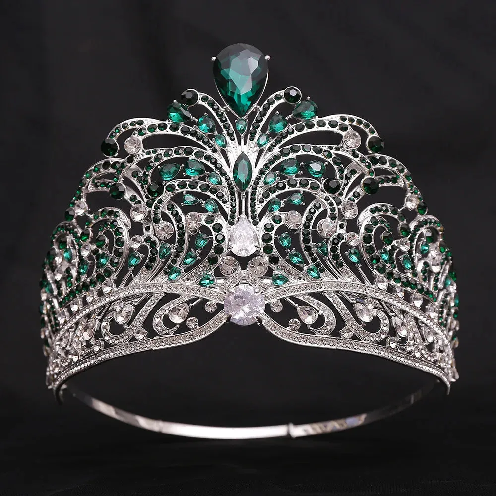 European Royal Miss Universe Crystal Crown-Large Round Tiaras