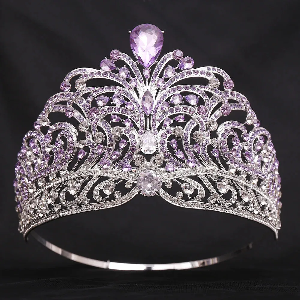 European Royal Miss Universe Crystal Crown-Large Round Tiaras