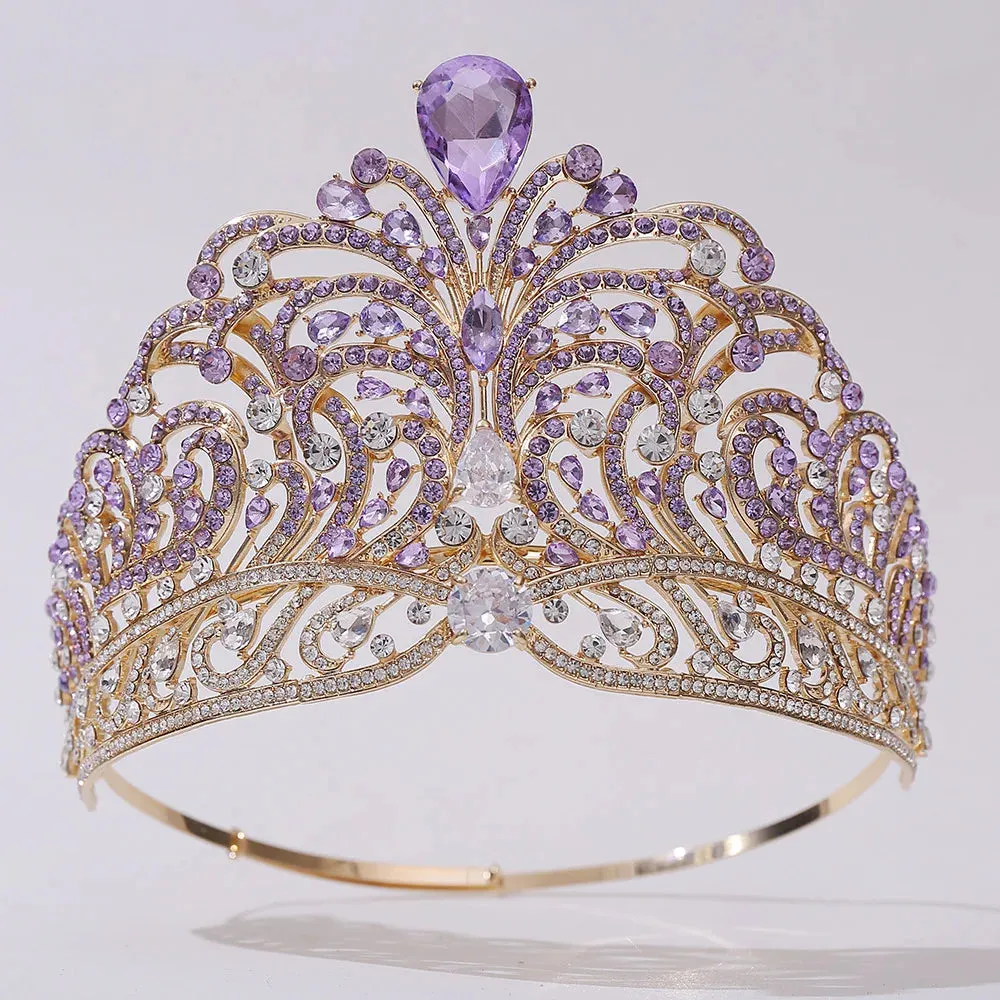 European Royal Miss Universe Crystal Crown-Large Round Tiaras