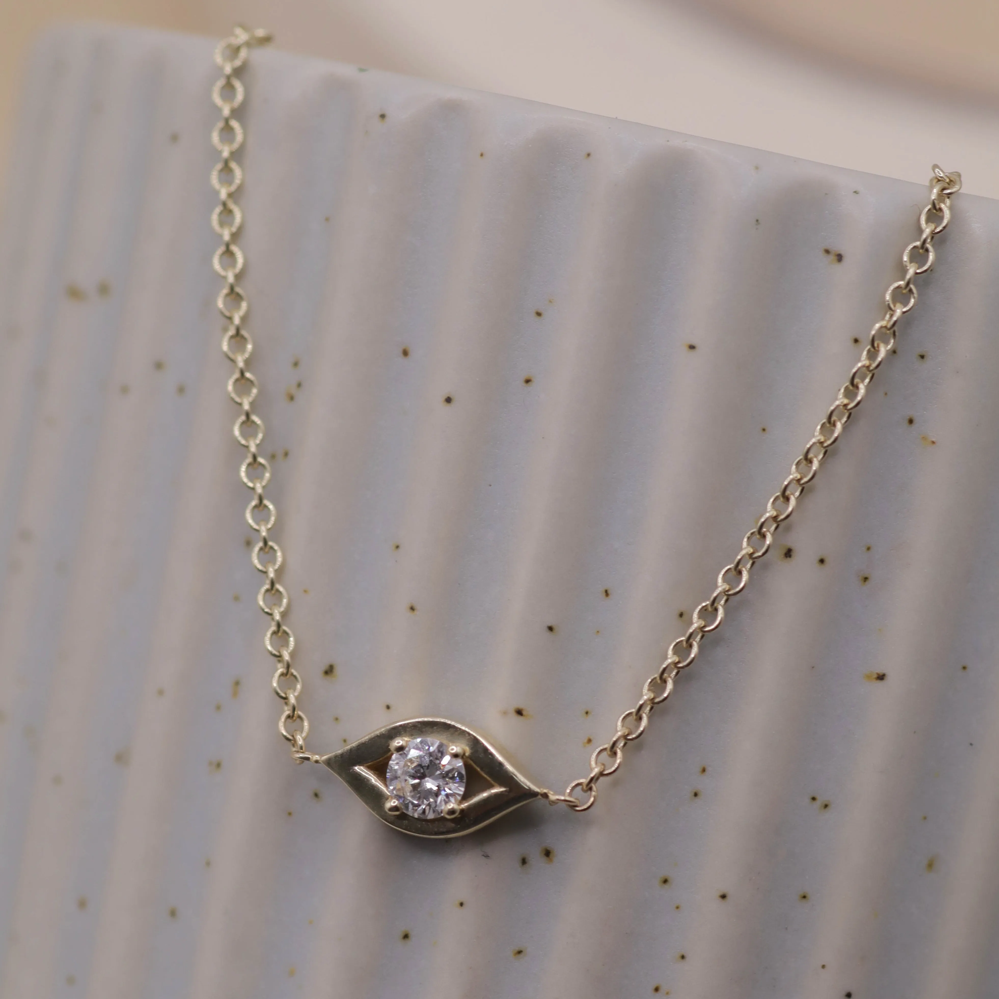 Evil Eye Gold Bracelet diamond