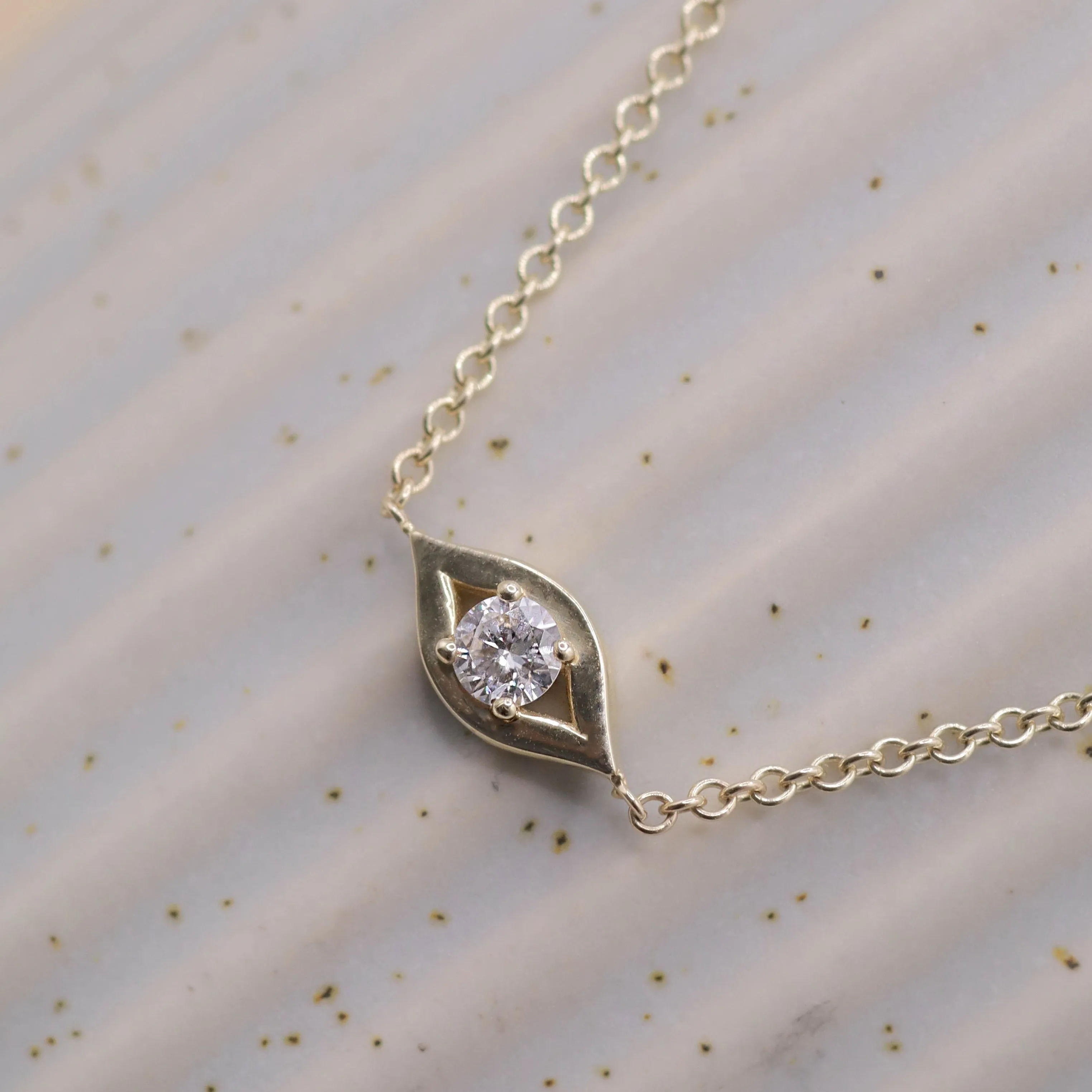 Evil Eye Gold Bracelet diamond