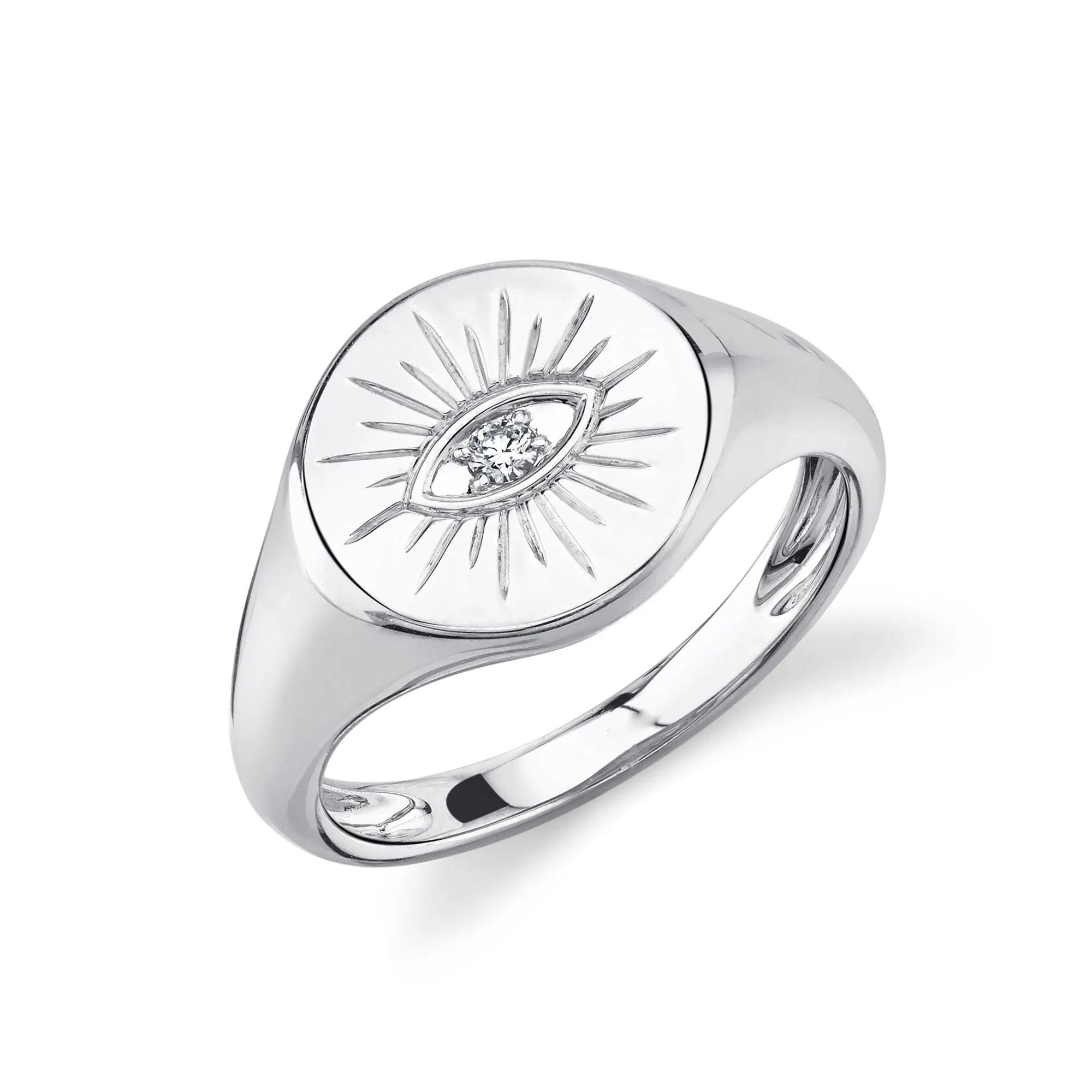 Evil Eye Signet Ring