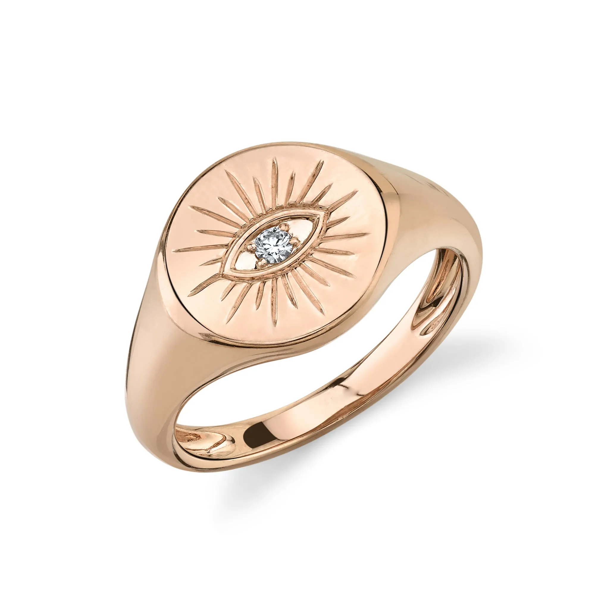 Evil Eye Signet Ring