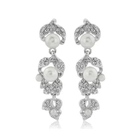 Extravagant in Pearls Clip On Earrings