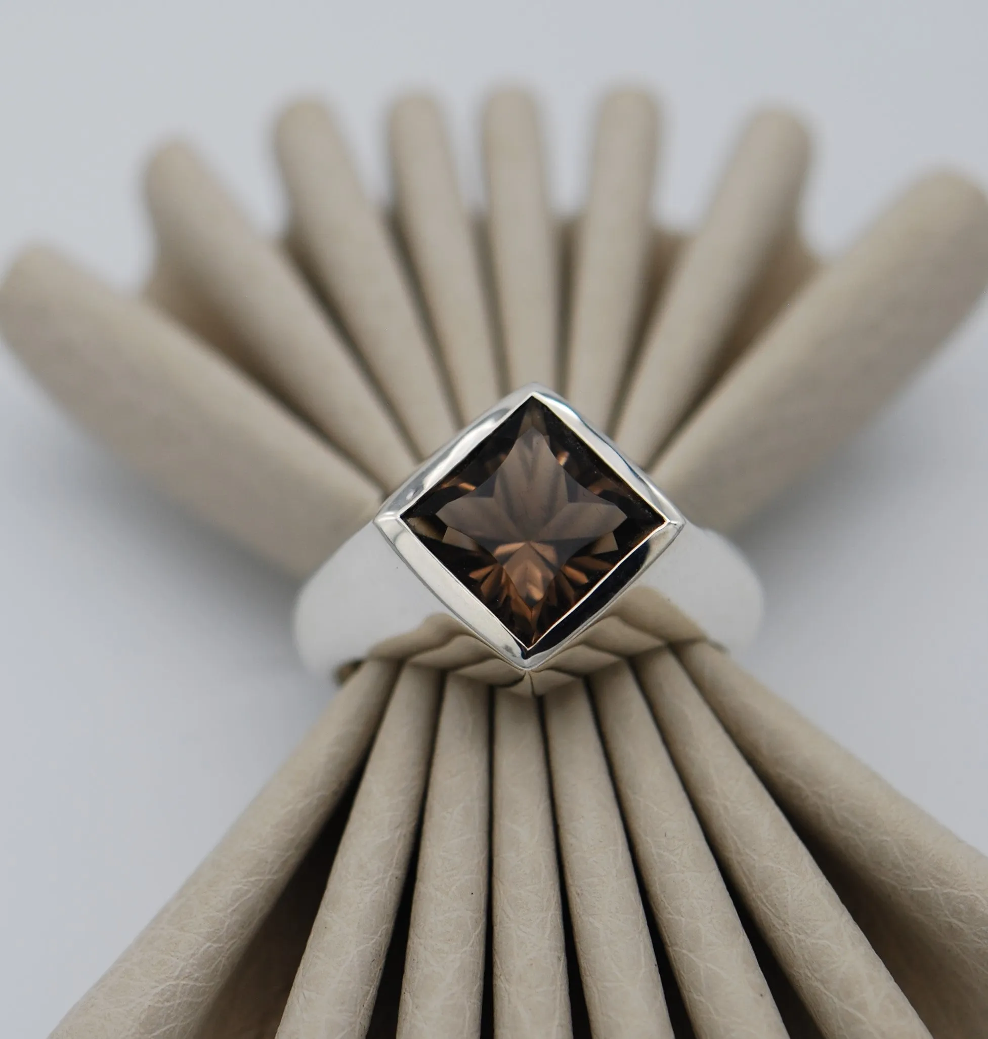 Fancy Gemset Signet style ring Ai227
