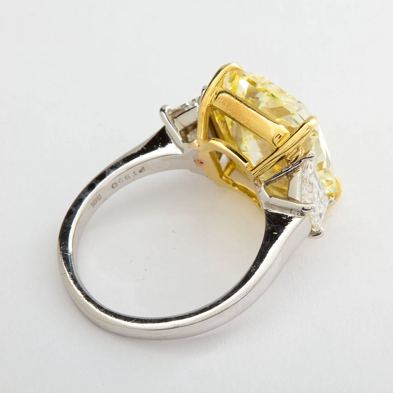 Fancy Yellow Diamond Engagement Ring 7.34 Carat GIA Certified