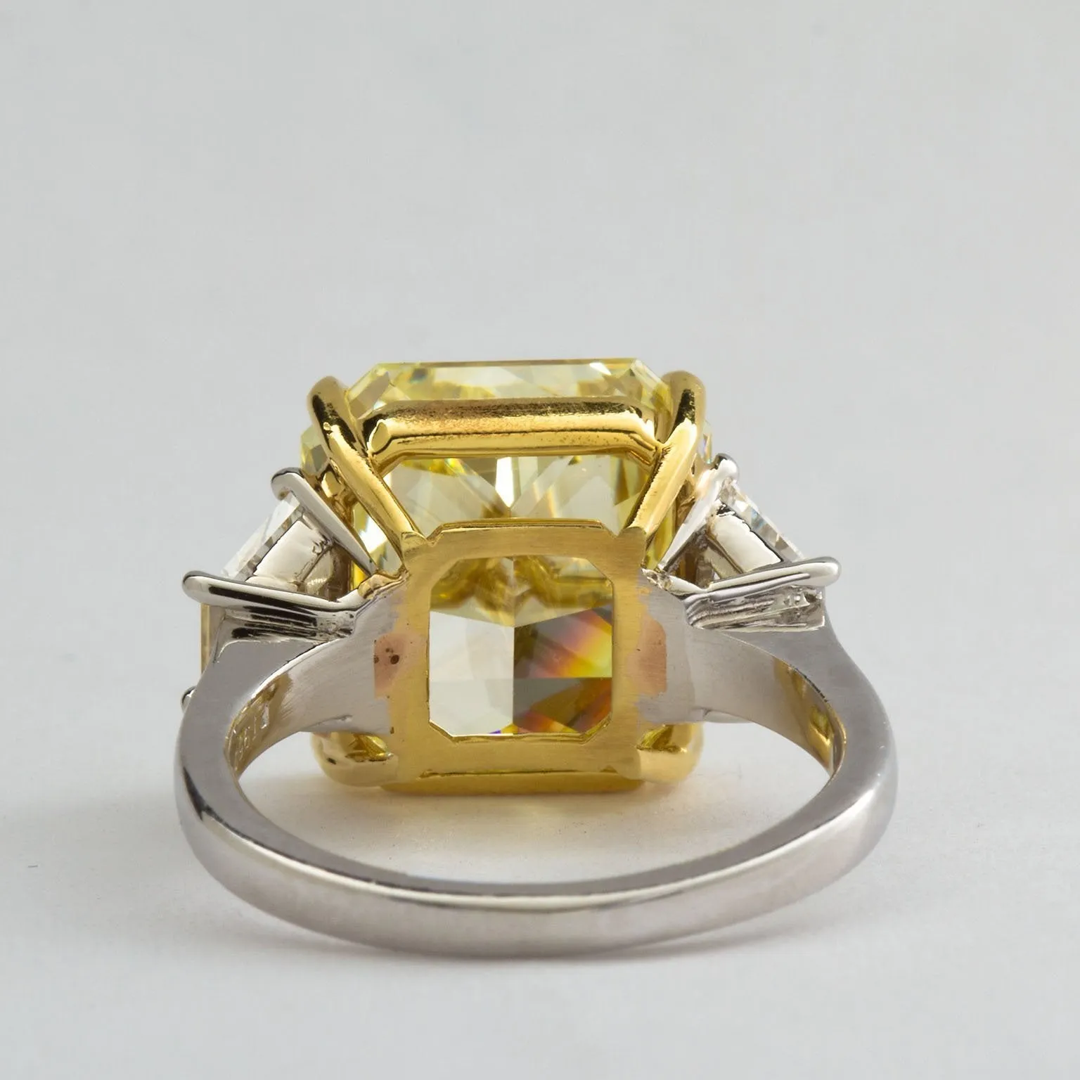 Fancy Yellow Diamond Engagement Ring 7.34 Carat GIA Certified