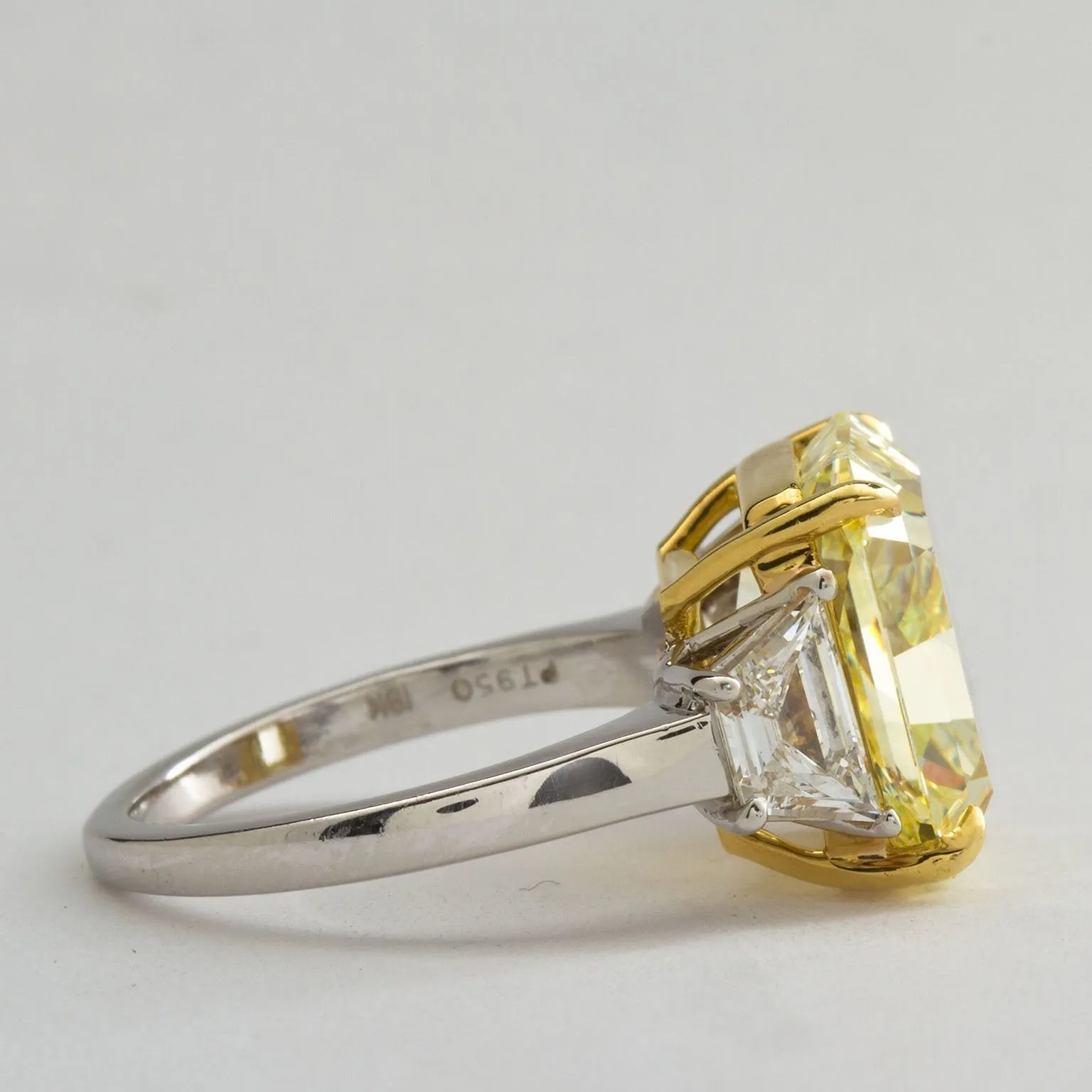 Fancy Yellow Diamond Engagement Ring 7.34 Carat GIA Certified