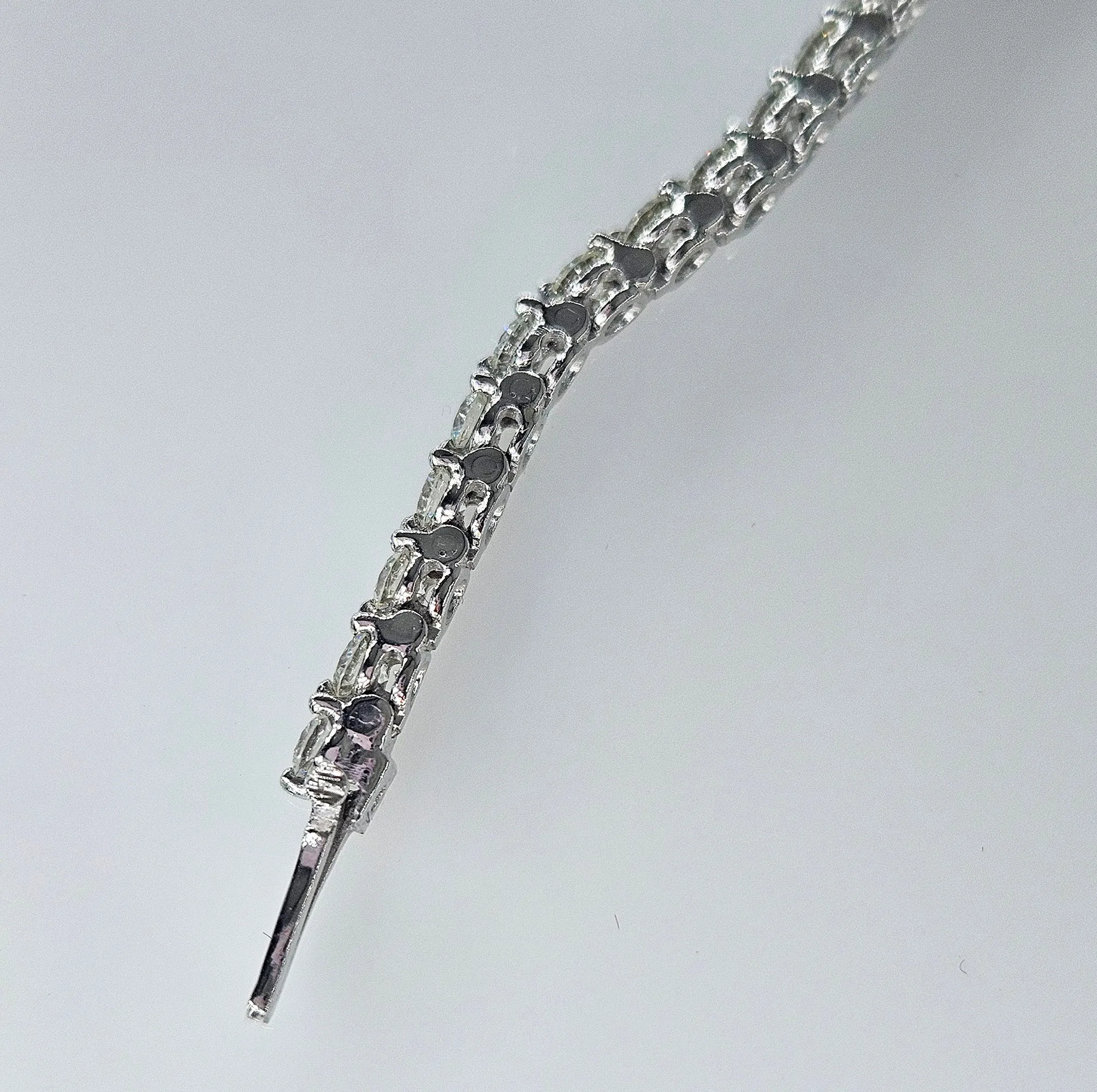 Fine 2.75 Carat Natural Round Diamond Tennis Line Platinum 3 Prong Bracelet