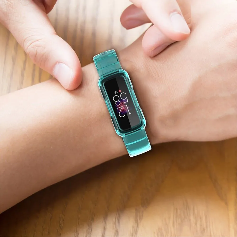 Fitbit Ace 3 / Luxe / Inspire HR clear TPU cover   watch strap - Transparent Blue