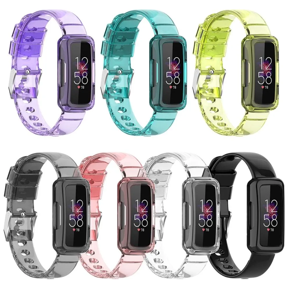 Fitbit Ace 3 / Luxe / Inspire HR clear TPU cover   watch strap - Transparent Blue