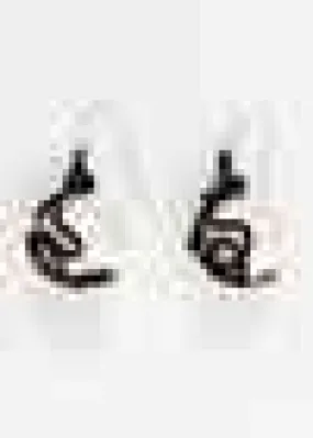 Float Bead Earring in Pearl