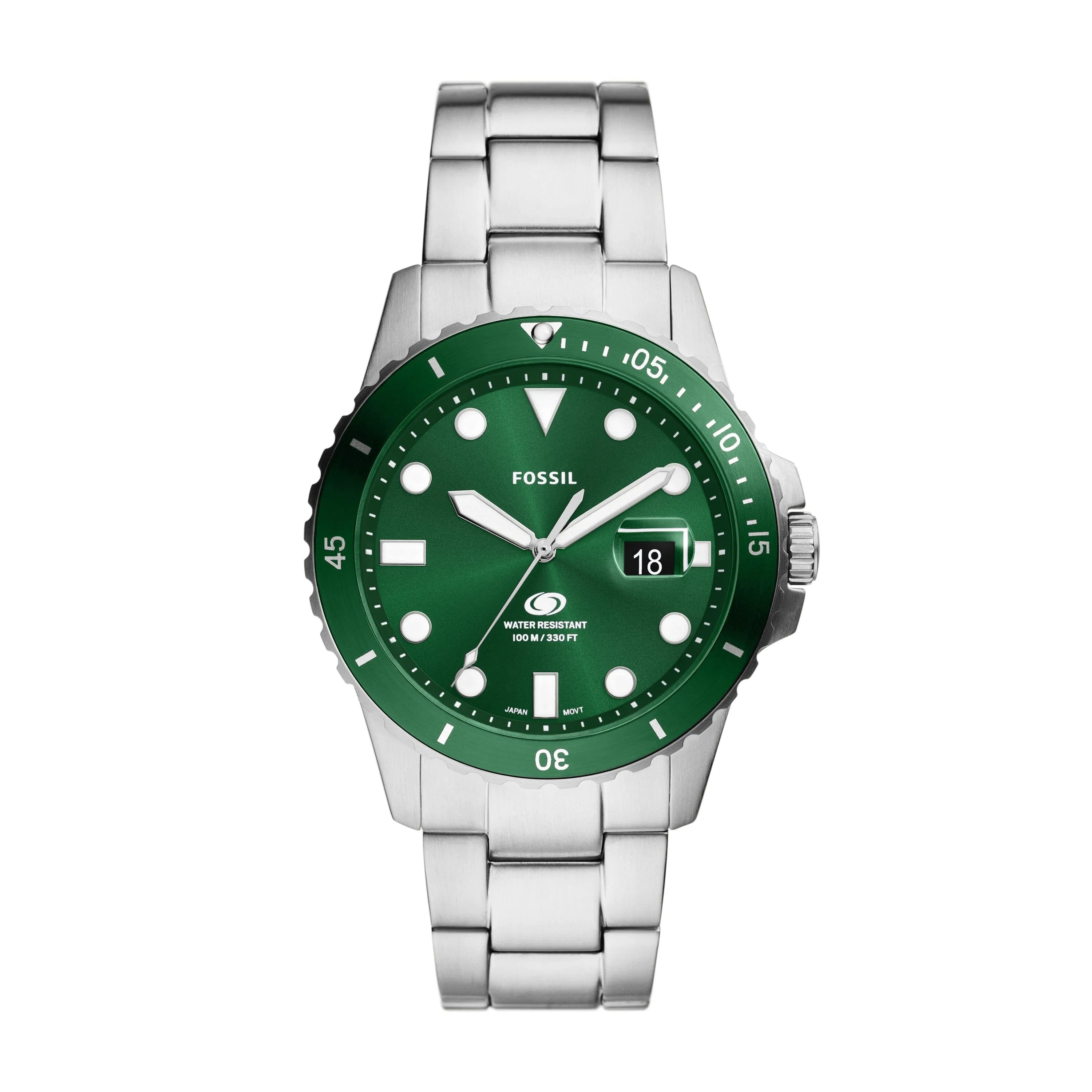 Fossil Blue Dive Three-Hand Date Stainless Steel Watch FS6033