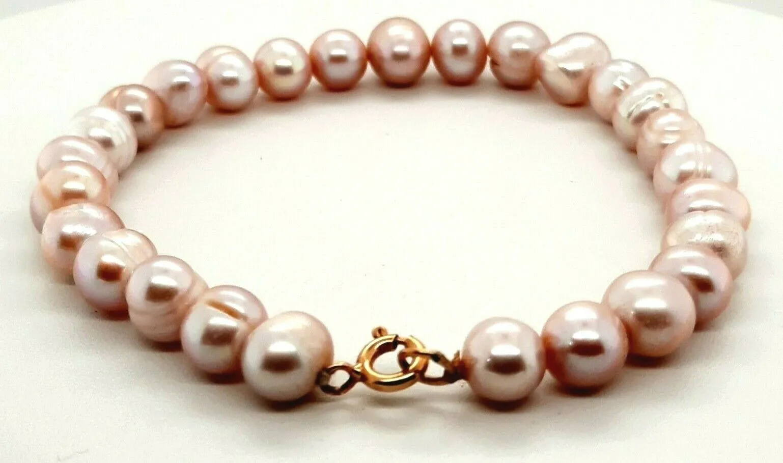 Freshwater Baroque Pearl & 14ct Yellow Gold Bracelet Length: 19cm