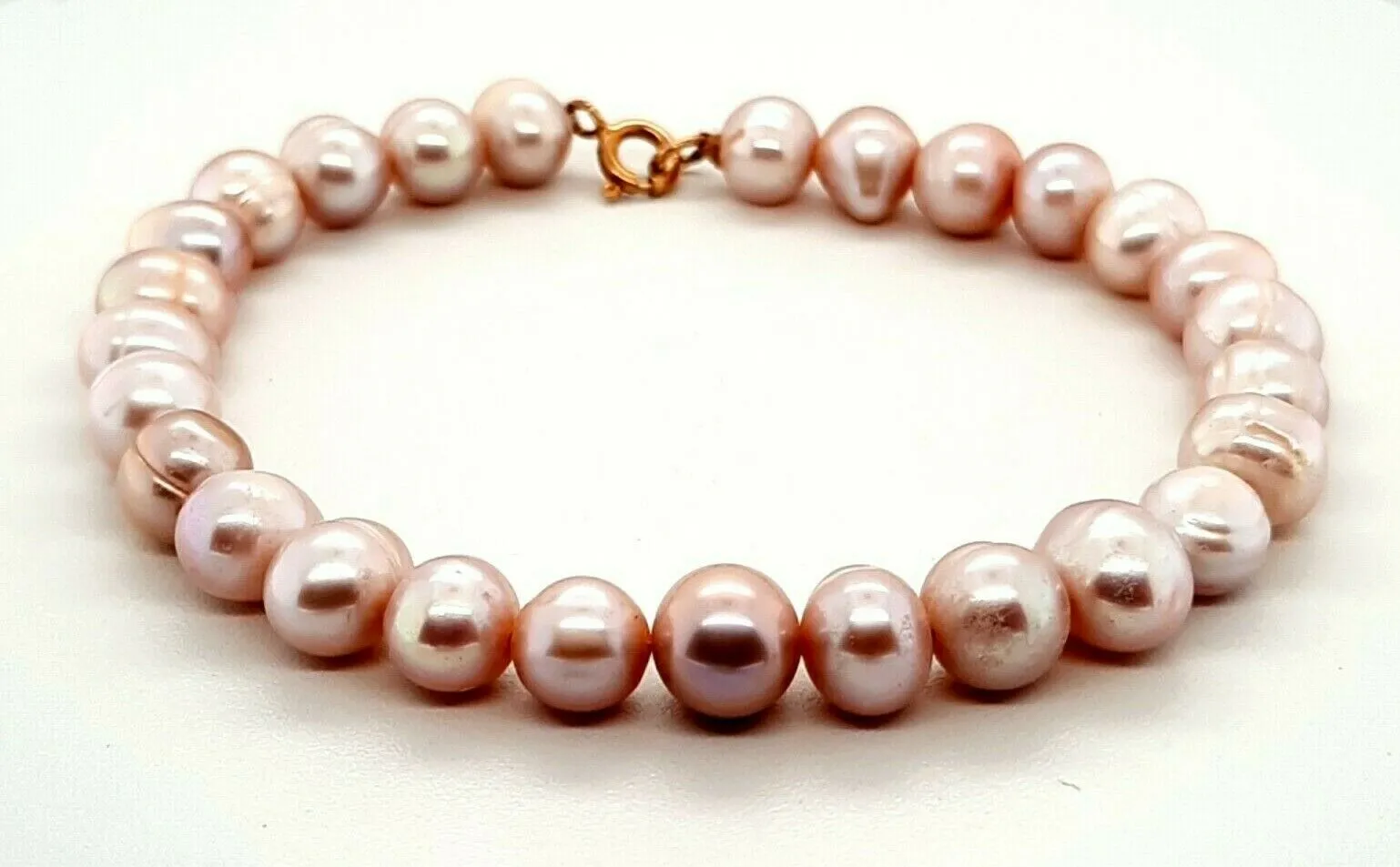 Freshwater Baroque Pearl & 14ct Yellow Gold Bracelet Length: 19cm