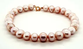 Freshwater Baroque Pearl & 14ct Yellow Gold Bracelet Length: 19cm