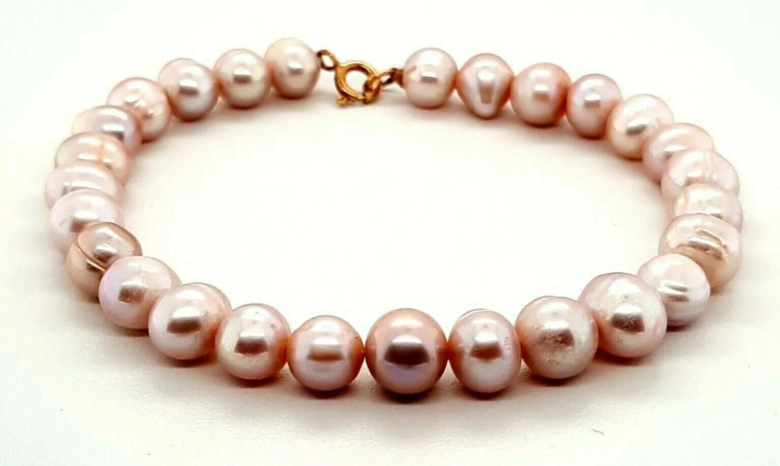 Freshwater Baroque Pearl & 14ct Yellow Gold Bracelet Length: 19cm