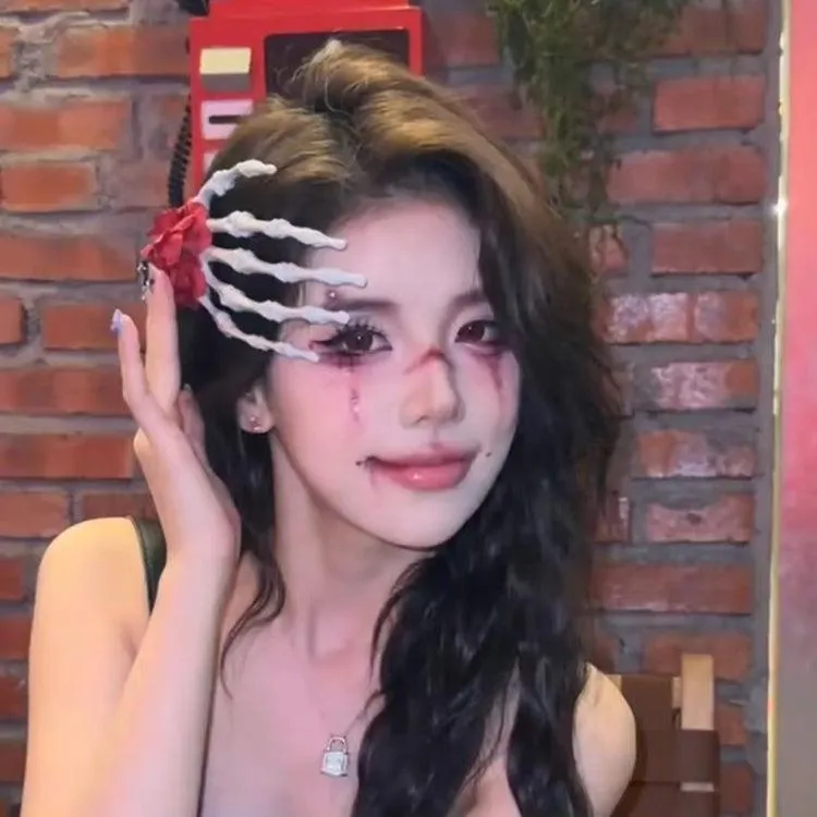 Funny Skull Hairpin Headwear