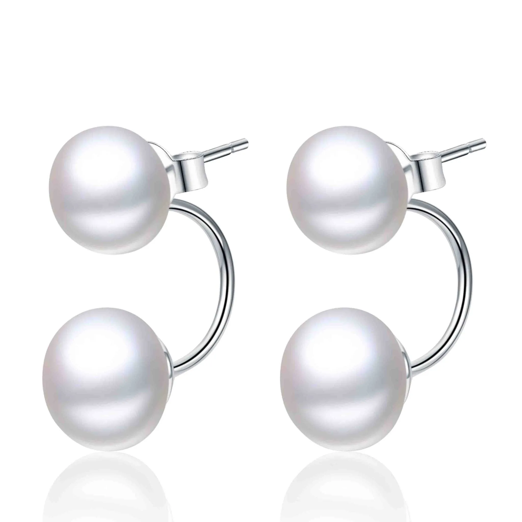 G18K Classic Double Drop Earrings