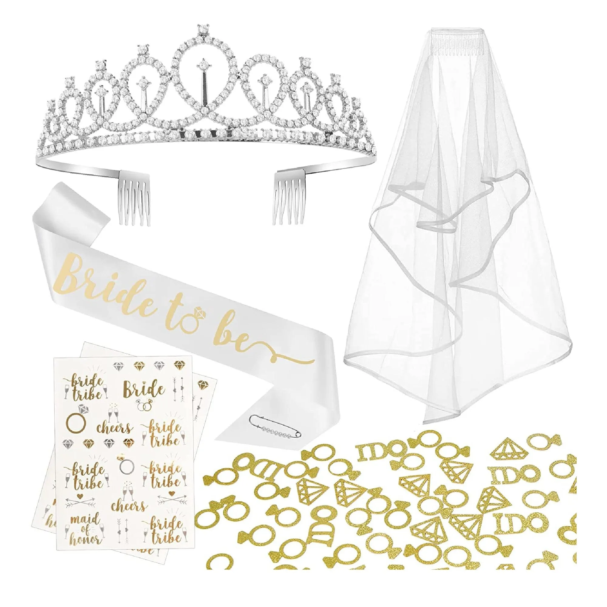 Gaciban Bachelorette Party Decorations | Bachelorette Party Supplies Kit 6 Pack With Bride To Be Sash