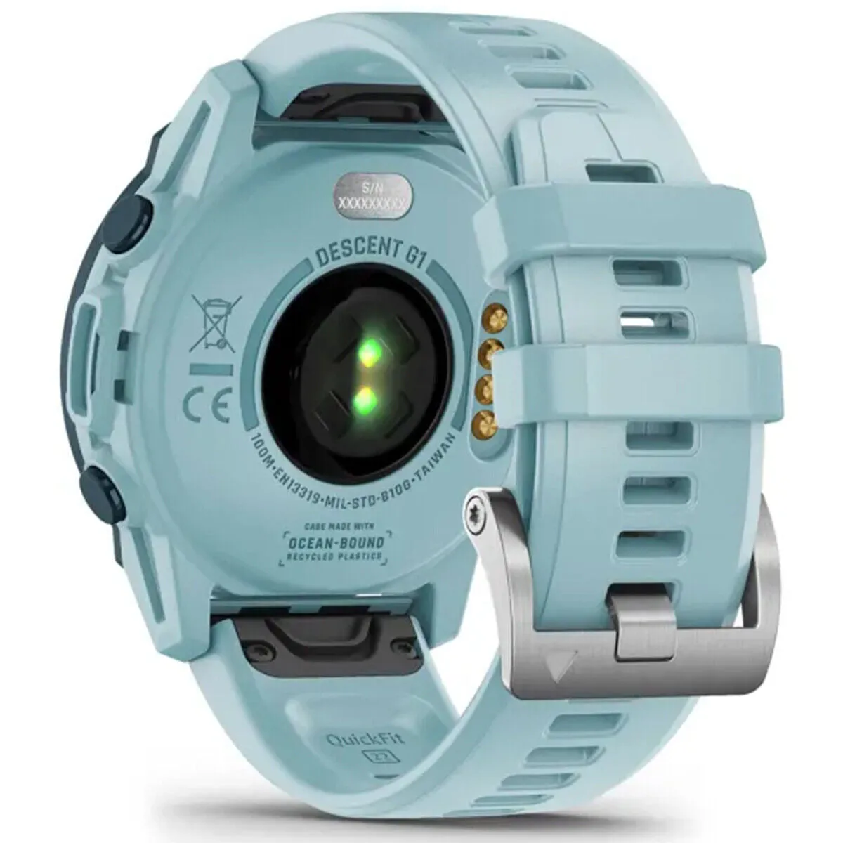Garmin Descent G1 Solar - Ocean Edition GPS Smartwatch Watch-Style and Dive Computer Azure (010-02604-04)
