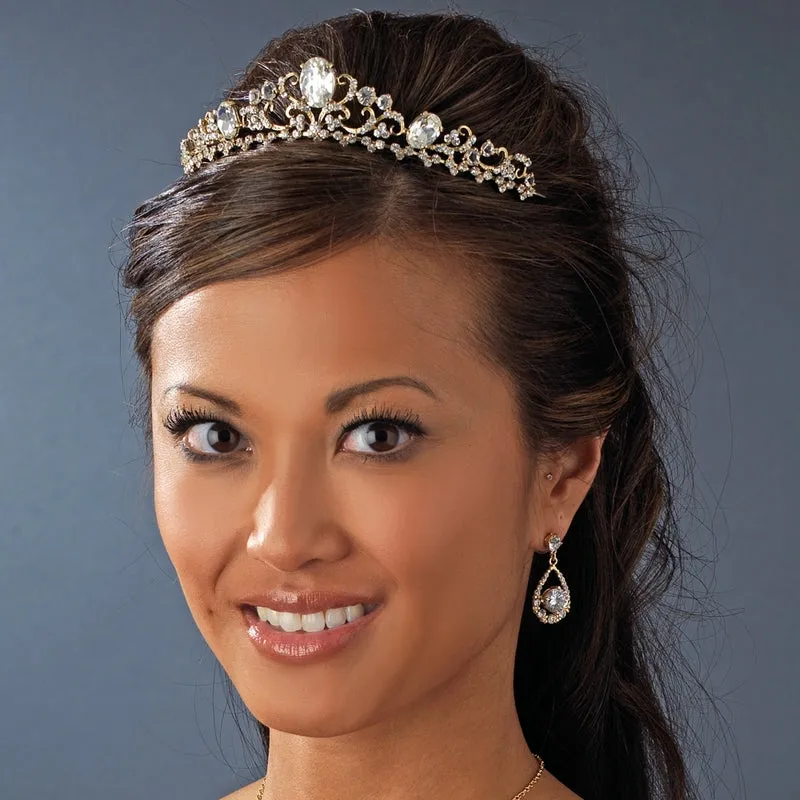 Gorgeous Silver or Gold plated Crystal Bridal Tiara