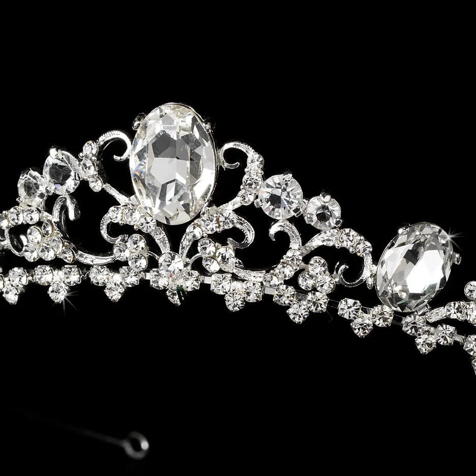 Gorgeous Silver or Gold plated Crystal Bridal Tiara