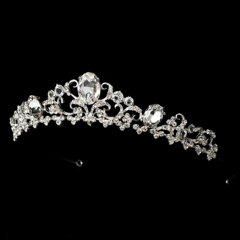 Gorgeous Silver or Gold plated Crystal Bridal Tiara