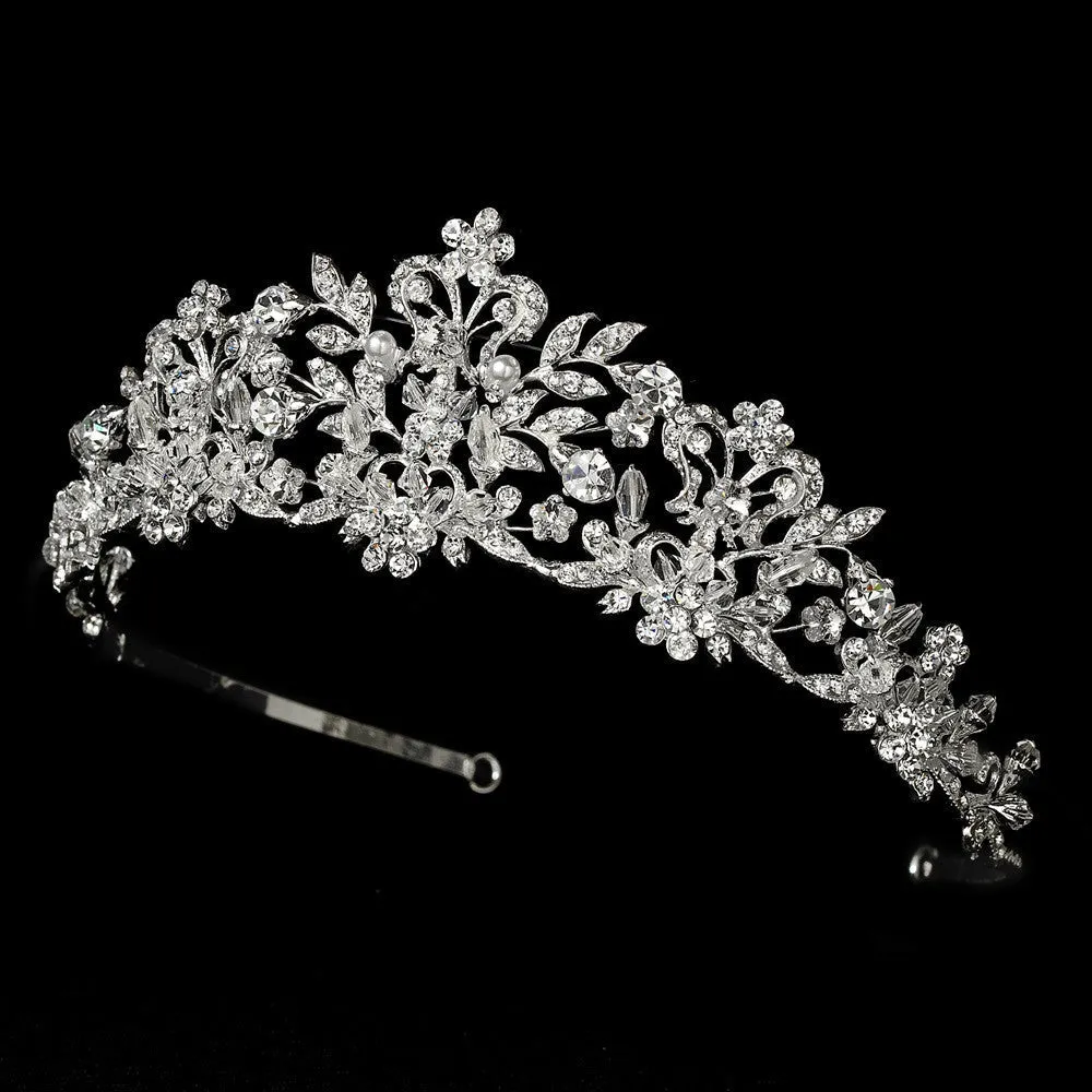Gorgeous Swarovski Crystal & Pearl Wedding Tiara