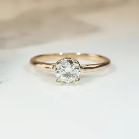 Graceful .63ct Old European Cut Diamond Solitaire Ring