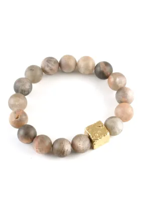 Grey Moonstone Canto Bracelet