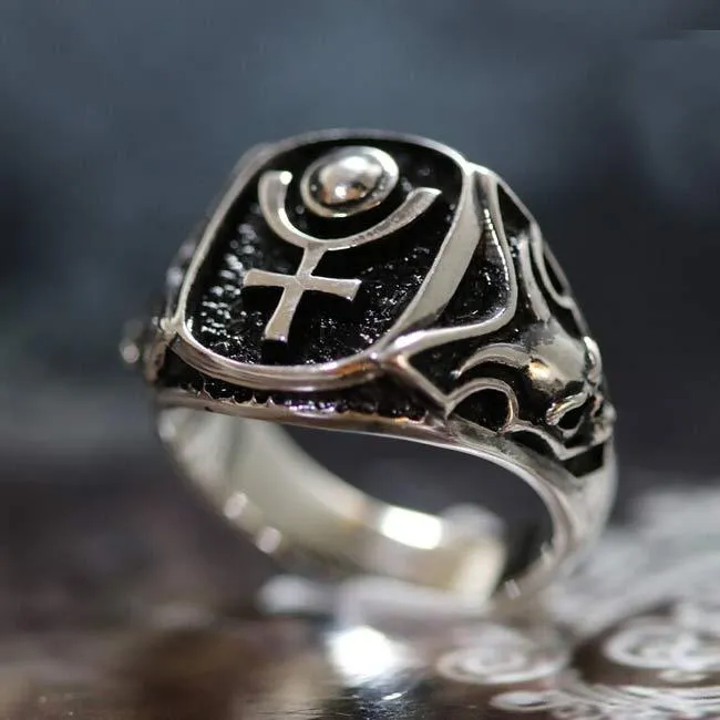Hades (Pluto) Underworld Signet Ring | 925 Sterling Silver | Chthonic Power Talisman
