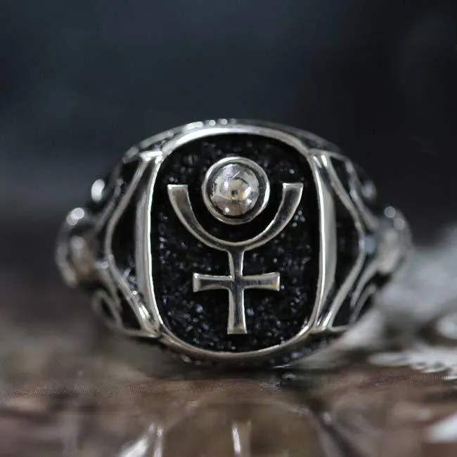 Hades (Pluto) Underworld Signet Ring | 925 Sterling Silver | Chthonic Power Talisman