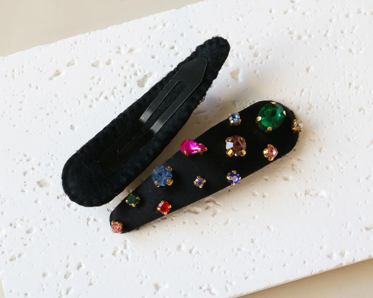 Hair Pin Black Rainbow 