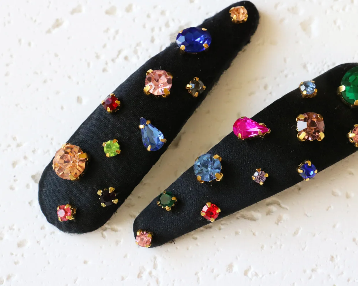 Hair Pin Black Rainbow 