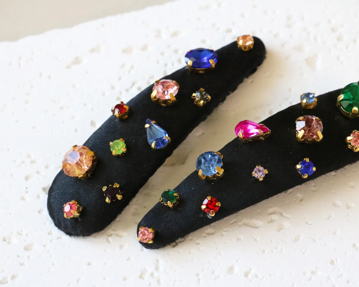 Hair Pin Black Rainbow 