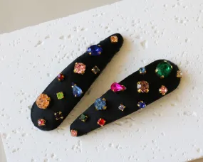 Hair Pin Black Rainbow 