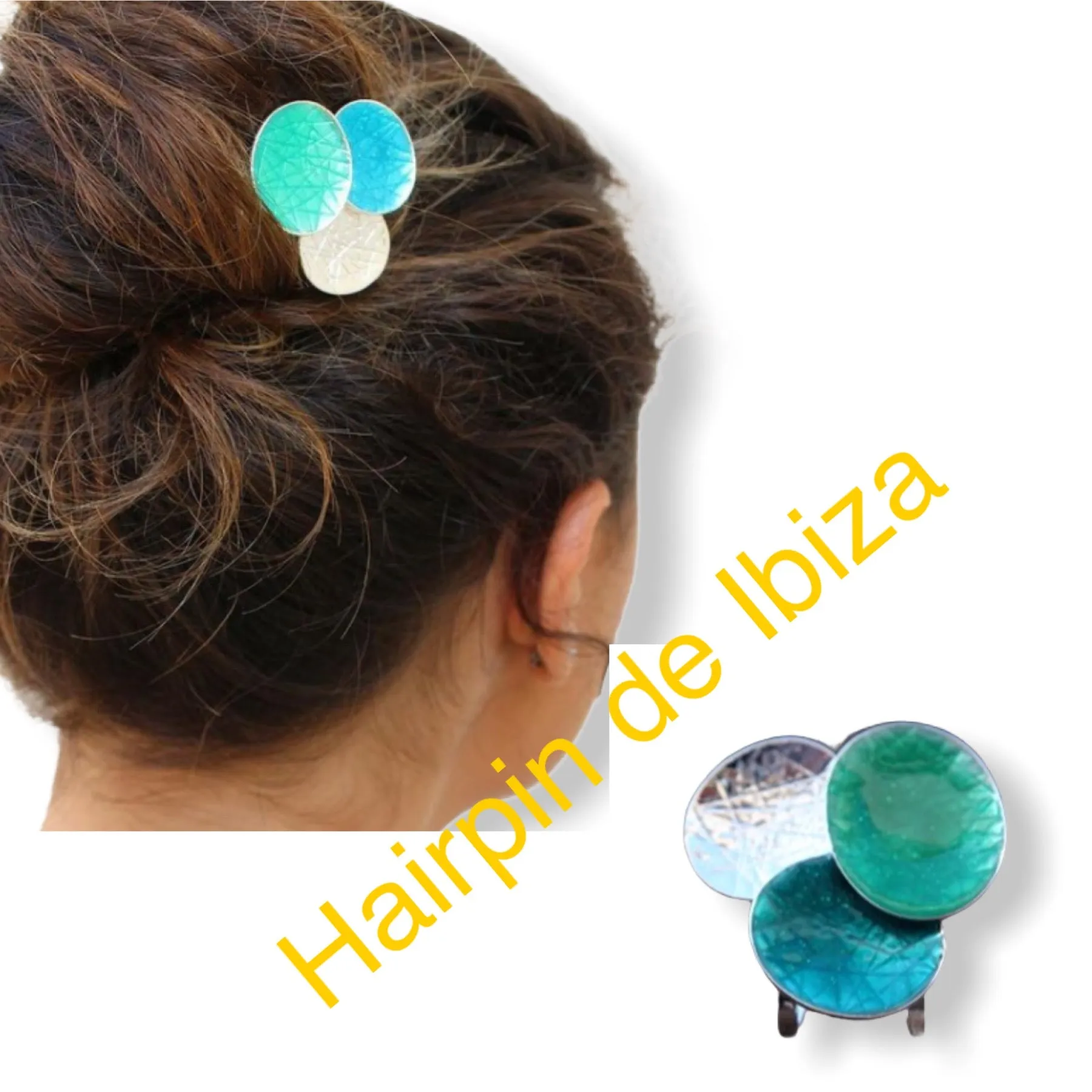 Hairpin de Ibiza Bubble Turquoise/Groen