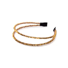 Halo Luxe Twinkle Double Tiara - Golden
