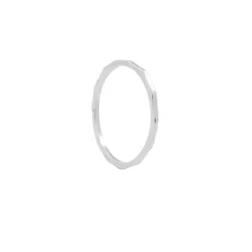 Hammered Stackable Ring R11407B