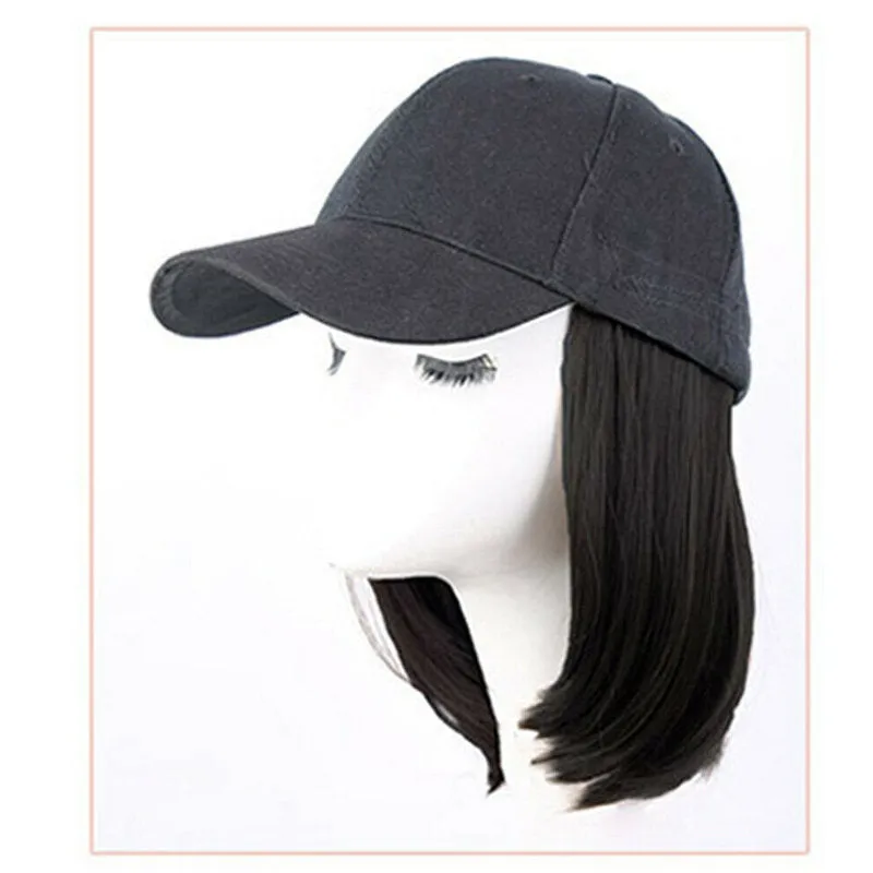 Hat Wig | Hat With Hair Attached | Chemo Hat with Hair | Alopecia hair | Hair Loss Hat With Hair For Cancer Patients | Short Hair Wig