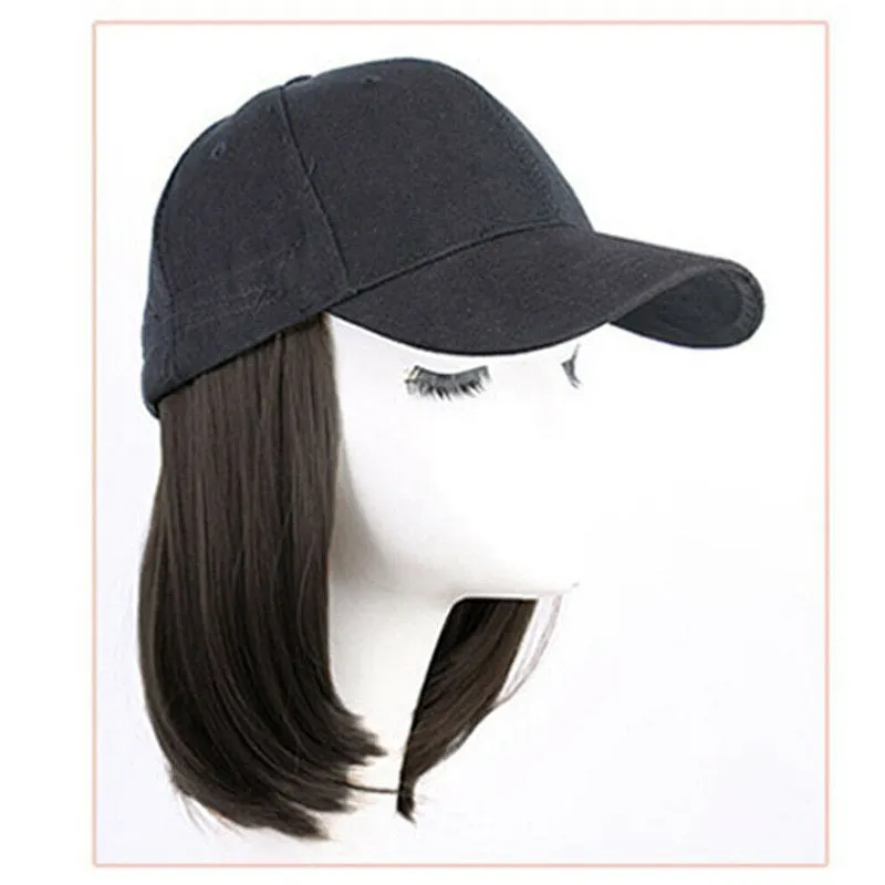 Hat Wig | Hat With Hair Attached | Chemo Hat with Hair | Alopecia hair | Hair Loss Hat With Hair For Cancer Patients | Short Hair Wig