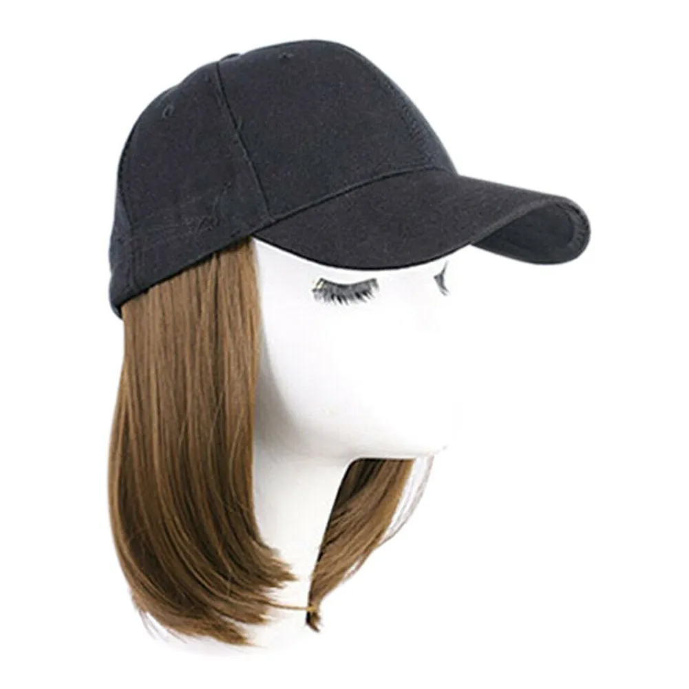 Hat Wig | Hat With Hair Attached | Chemo Hat with Hair | Alopecia hair | Hair Loss Hat With Hair For Cancer Patients | Short Hair Wig